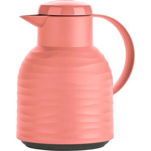 Emsa Thermoskanne Samba Wave QuickPress Kunststoff, mit Tipverschluss auslaufsicher koralle 1 Liter