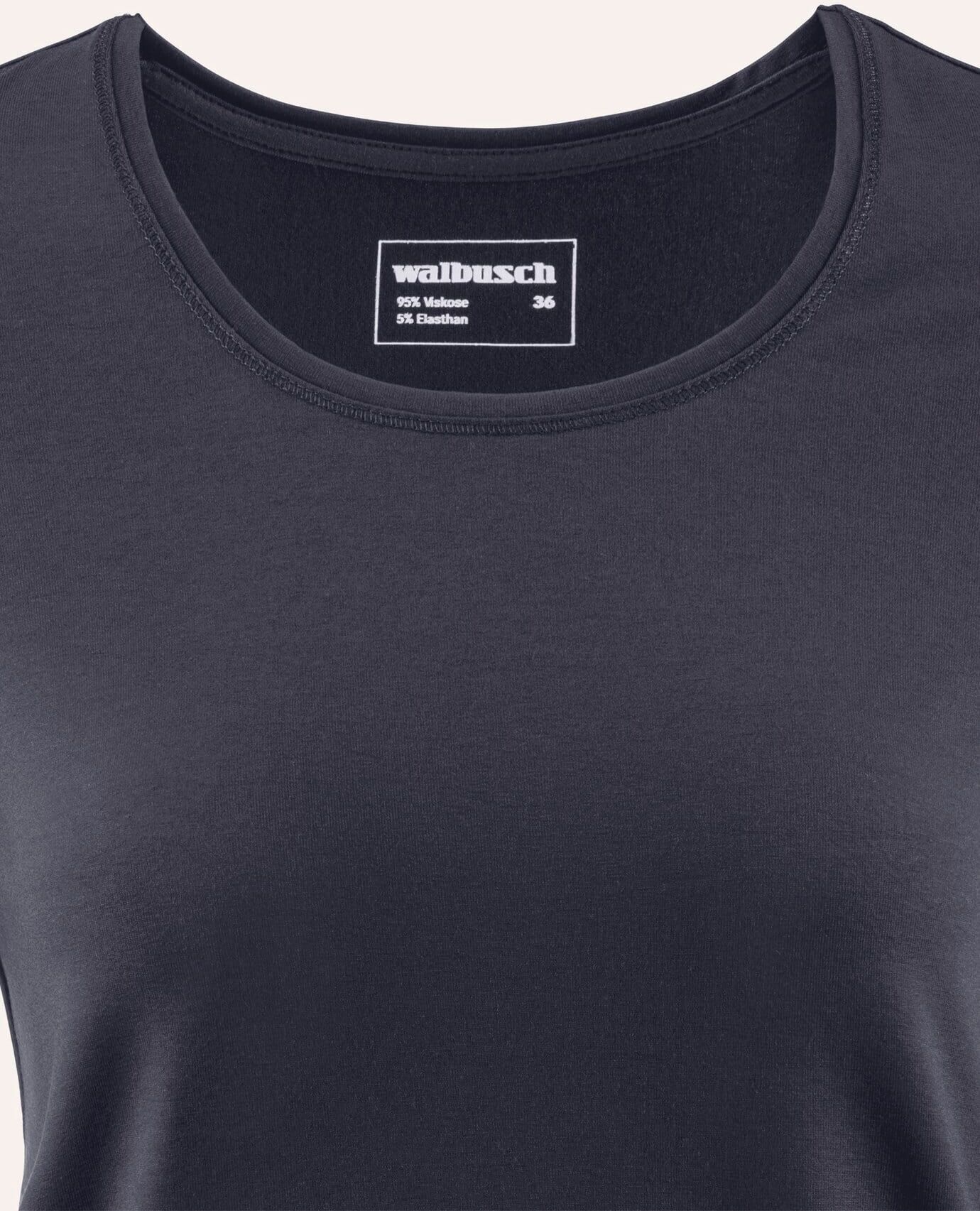 Walbusch Viskose-Shirt, , Farbe Blau, 36, zart glänzende Viskose bequemer Schnitt Damen