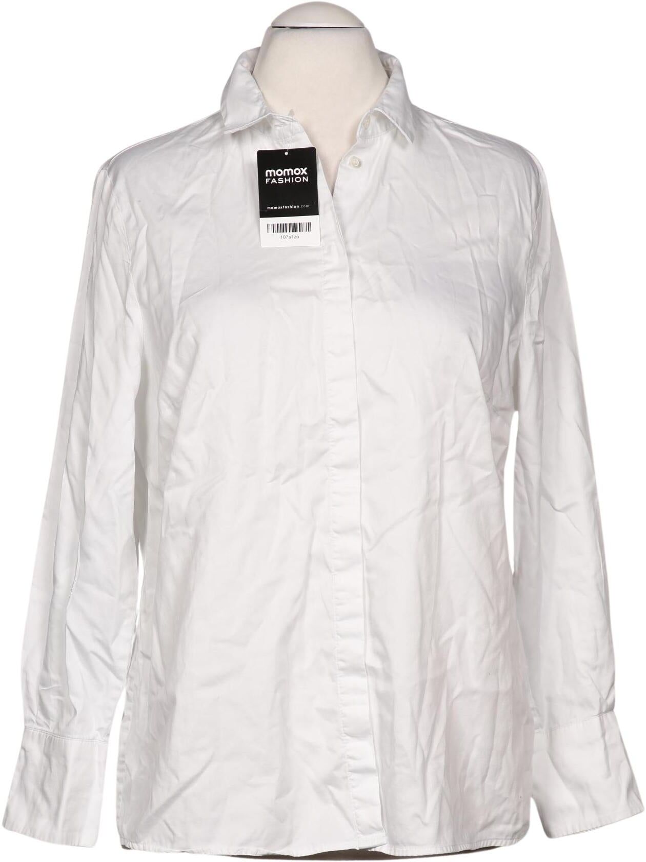 Fadenmeister Berlin Damen Bluse, Weiß, Gr. EU 46, Baumwolle - Second Hand