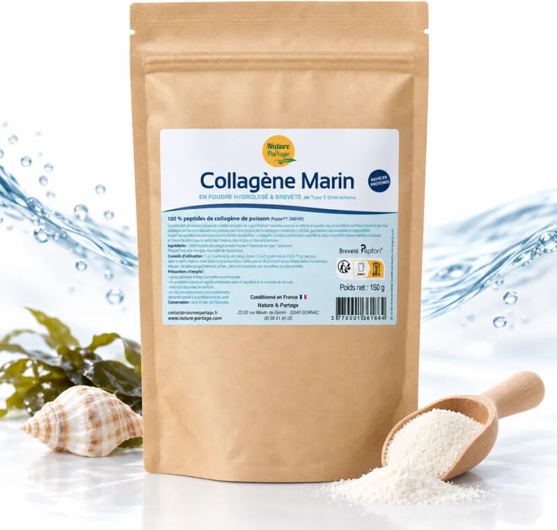 Collagène Marin Hydrolysé Peptan® Nature et Partage – Type I – 150 g