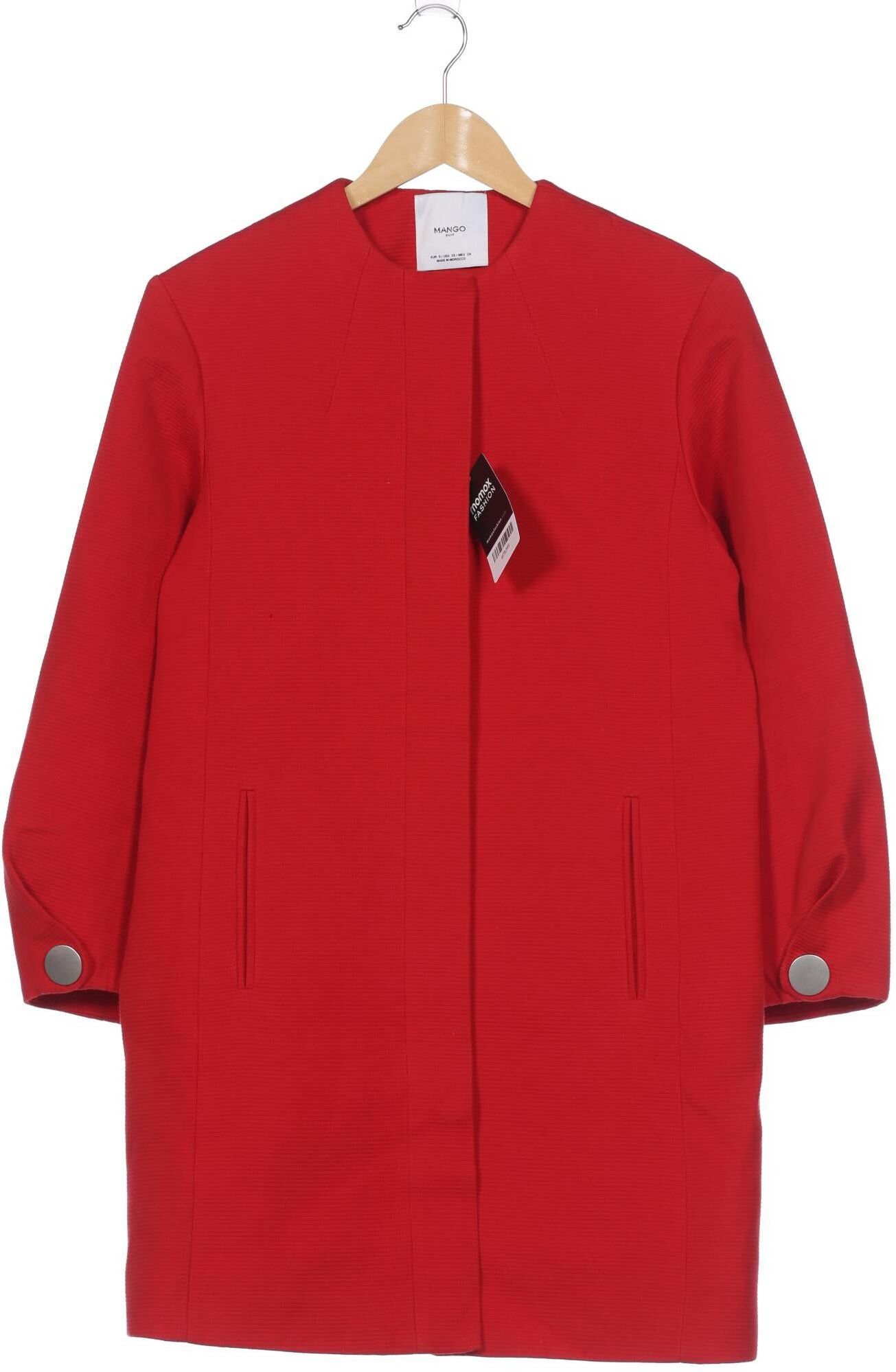 Mango Damen Mantel, Rot, Gr. S, Baumwolle - Second Hand