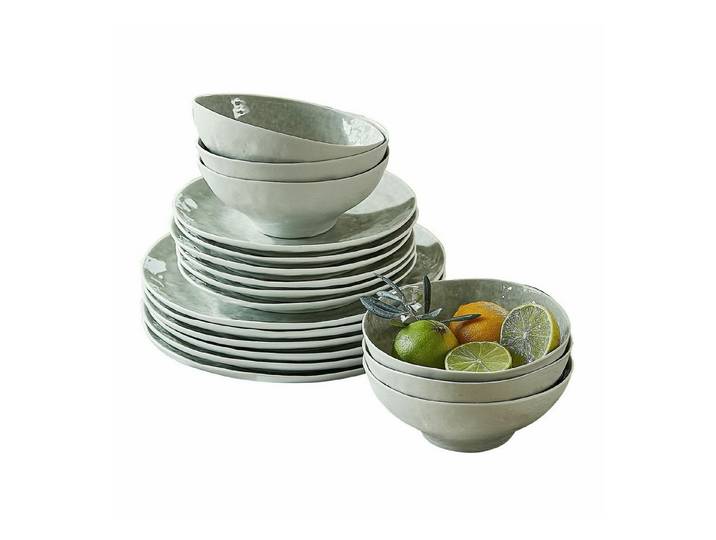 Mirabeau Geschirr-Set Geschirr 30er Set Braganza grün, Porzellan, none