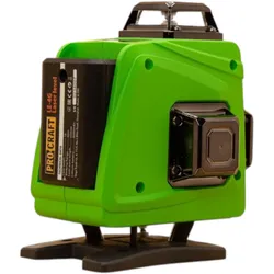Procraft, Linienlaser, LE-4G Akku Linien- / Kreuzlinienlaser Set 3,7 V 40 m grün selbstnivellierend inkl. Akkus (Kreuzlinienlaser)