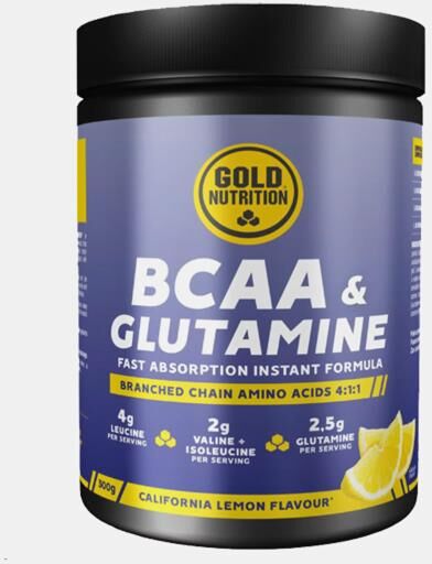 GOLD NUTRITION BCAA & GLUTAMINE LIMAO 300g