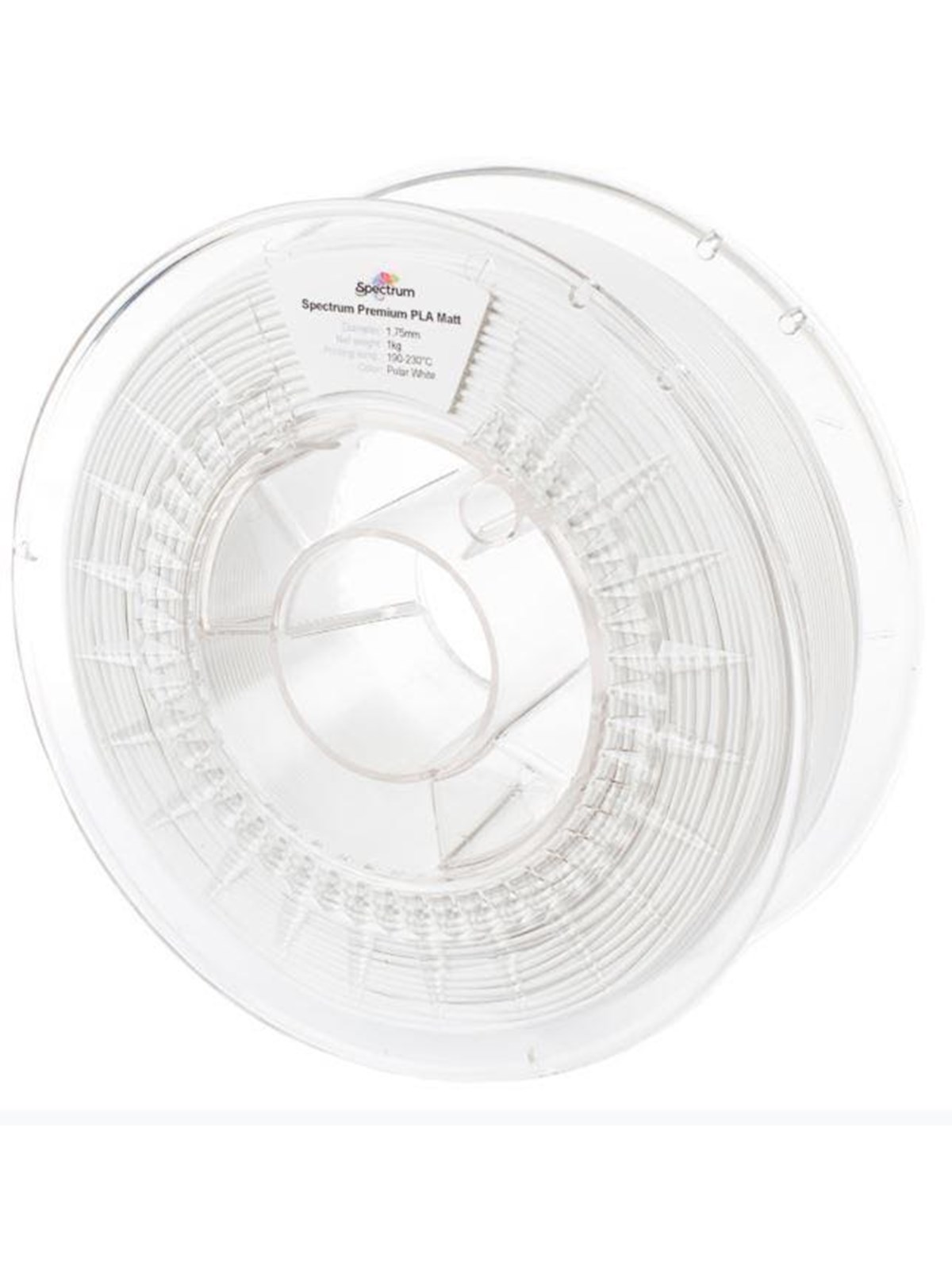 Spectrum 3D Filament / PLA Premium Matt / ? 1.75 mm / Polar White / 1 kg, 1kg