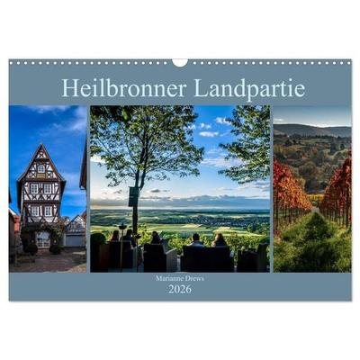 Heilbronner Landpartie (Wandkalender 2026 DIN A3 quer), CALVENDO Monatskalender