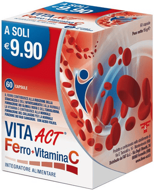 Linea Act Vita Act Ferro + Vitamina C Integratore 60 Capsule