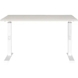 Germania-Werke Schreibtisch höhenverstellbar (manuell) »Downey« 120 cm weiß, 120x91x80 cm
