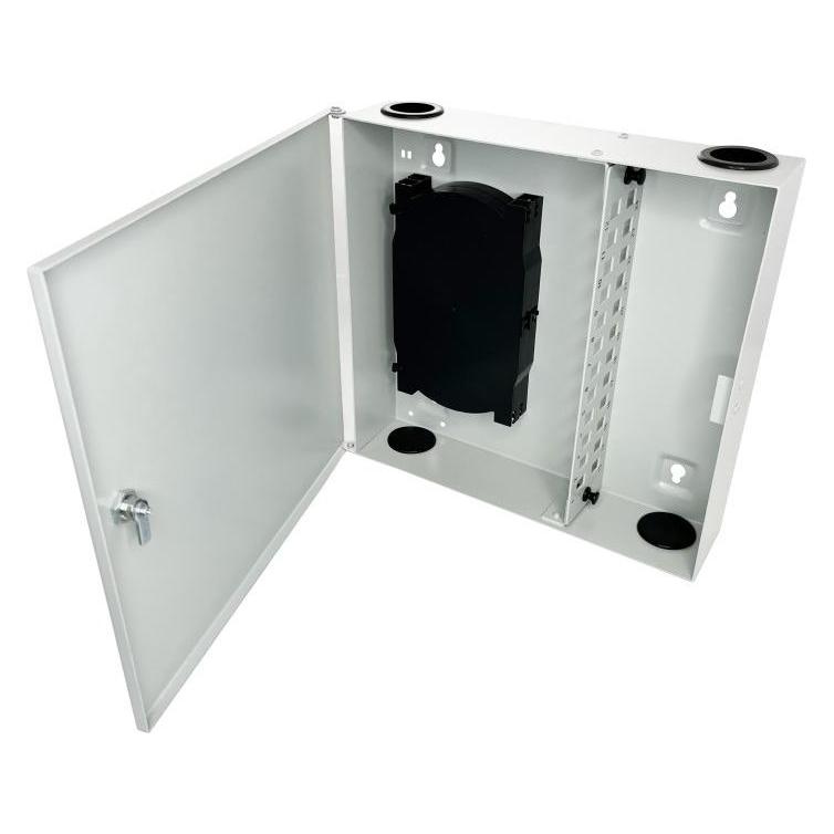 Alantec Wandmontierter Glasfaser-Verteilerschrank (24 x SC Simplex) mit Schloss (Koffer im Lieferumfang enth (FOSN-24A-01)