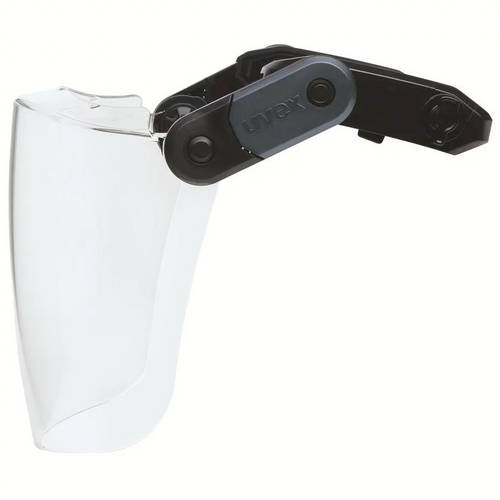 Uvex pronamic 9916002 Schutzvisier inkl. UV-Schutz, mit Antibeschlag-Schutz, mit Antikratz-Schutz Schwarz EN 166:2001, EN 170:2002