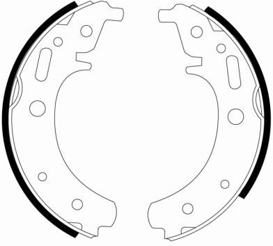 Textar Bremsbackensatz 91043000 Für Trabant
