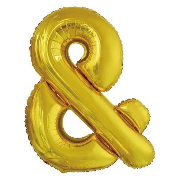 Riethmüller Grosser Buchstabe & Gold Folienballon N34 verpackt (5x) (9909607)