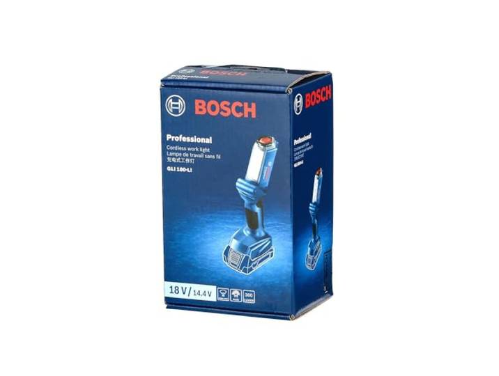 Bosch Projecteur de chantier sans-fil PRO GLI 18V-300 La lampe de travail 18 V de 300 lumens à grande autonomie GLI 18V-300 Worklight Solo