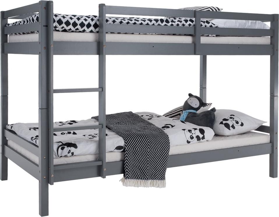 Kondela Holz-Etagenbett Ineza 90x200 cm - grau