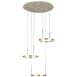 LED-Hängeleuchte Stoni Champagner max. 40 Watt