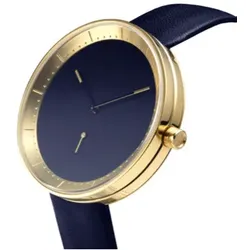 DOMENI - SIGNATURE SERIES  - blau leder / 40 MM