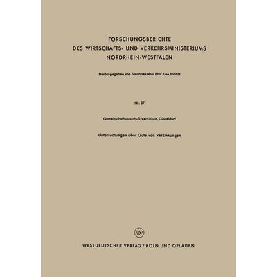 Untersuchungen über Güte von Verzinkungen, Taschenbuch von Kenneth A. Loparo, VS Verlag für Sozialwissenschaften, 978-3-663-03314-1