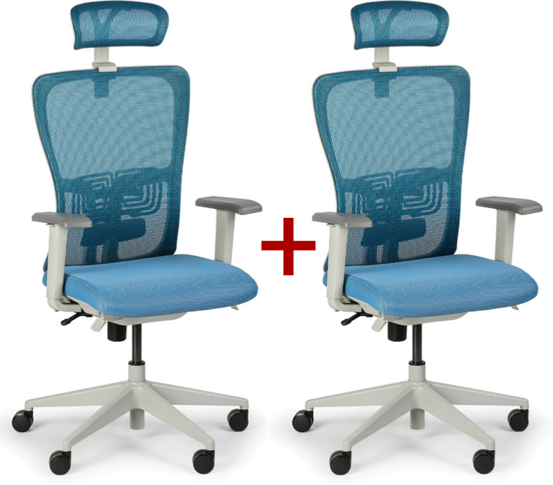 B2B Partner Bürostuhl GAM 1+1 GRATIS, blau