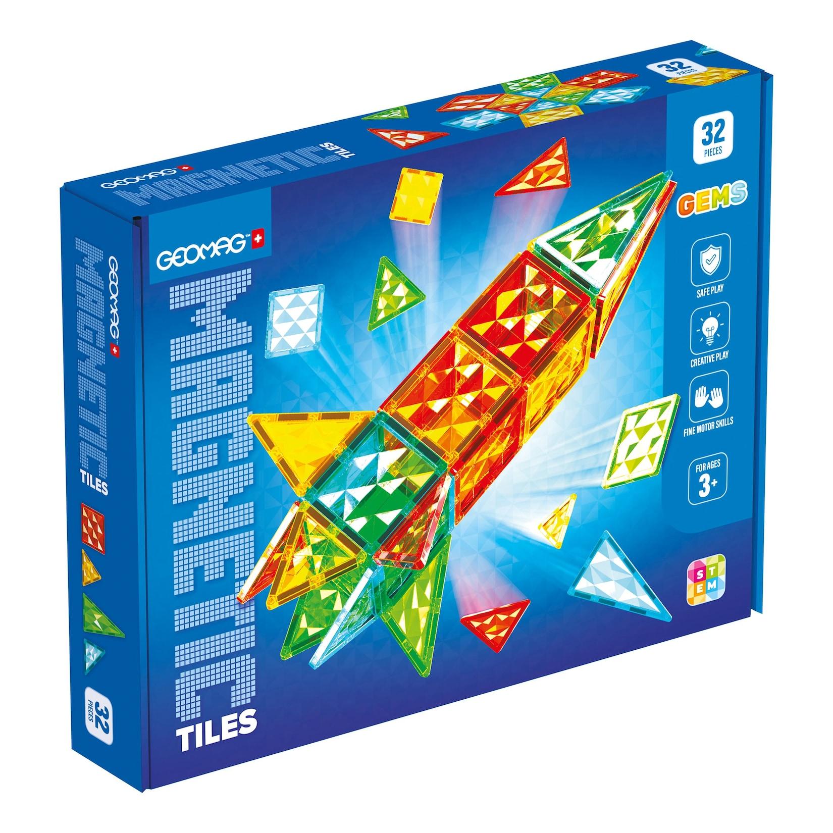 4105 Geomag Magnetic Tiles Gems Rocket 32