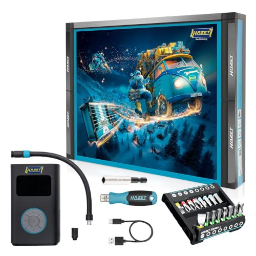 Hazet Adventskalender met 24-delige accucompressor