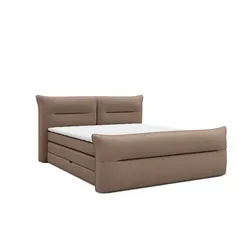 Boxspringbett Elani 160 x 200 cm Stoff Dune