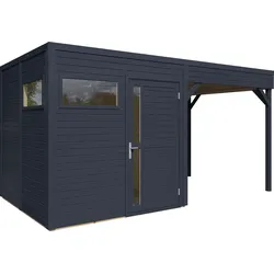 Bertilo Gartenhaus Cubus 2 Lounge - 19 mm anthrazit