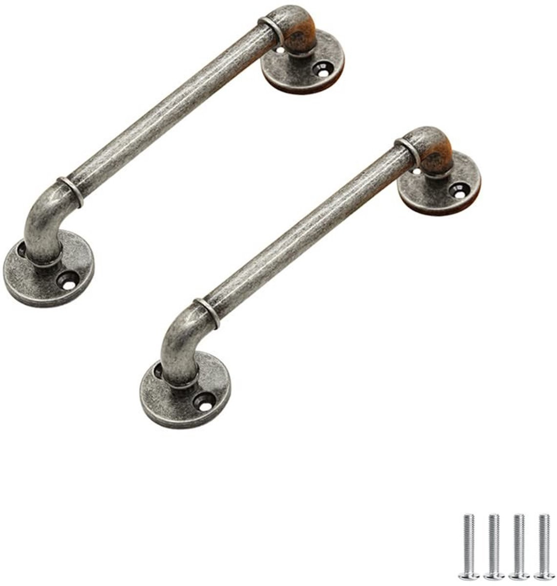 Solidchoice - Set van 2 Vintage Kastgrepen van Zinklegering
