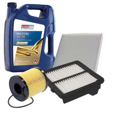 Bestprice Inspektionspaket Filtersatz SET A + 5L ÖL [Hersteller-Nr. 40004493] für Honda