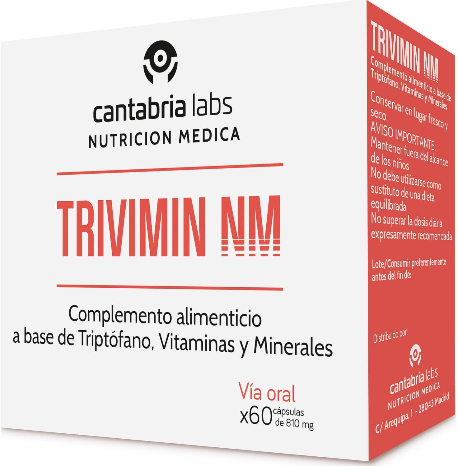 NUTRICIÓN MÉDICA Trivimin Nm 350 mg 60 caps