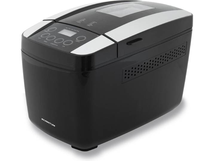 Inventum BM125 - Broodbakmachine - Brood 900/1200 gram - 1 groot/1 dubbel bakblik - 12 programma's - Glutenvrij - PFAS vrij - Timer - 700 watt - Zwart/RVS