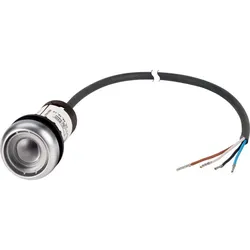 Eaton 185612 Drucktaste, Classic, flach, rastend, 2 Ö, Kabel (schwarz) mit offenem Ende, 4-polig, 1 m C22-DR-X-K02-P62