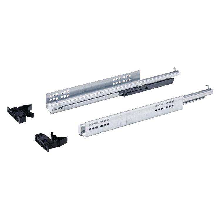 Hettich Schubladenschiene Vollauszug Quadro V6 Silent System 400 mm verzinkt 2 Stück (9100011)