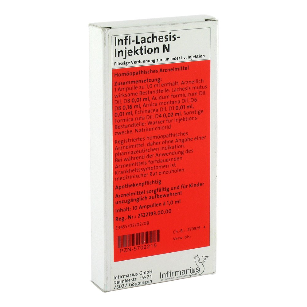 Infirmarius GmbH Infi Lachesis Injektion N 05702215