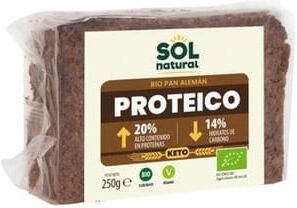 Sol Natural Pão Alemão Proteico Bio Vegan 250g