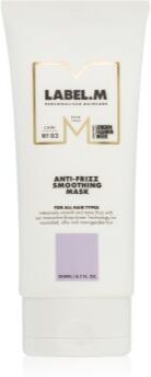 label.m Anti-Frizz Smooting Mask máscara para cabelo anti-frizz 200 ml. Anti-Frizz Smooting Mask