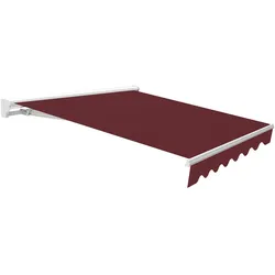Wasabi - Außenrollmarkise 3x2,5 Granat Polyester – Halbkassette