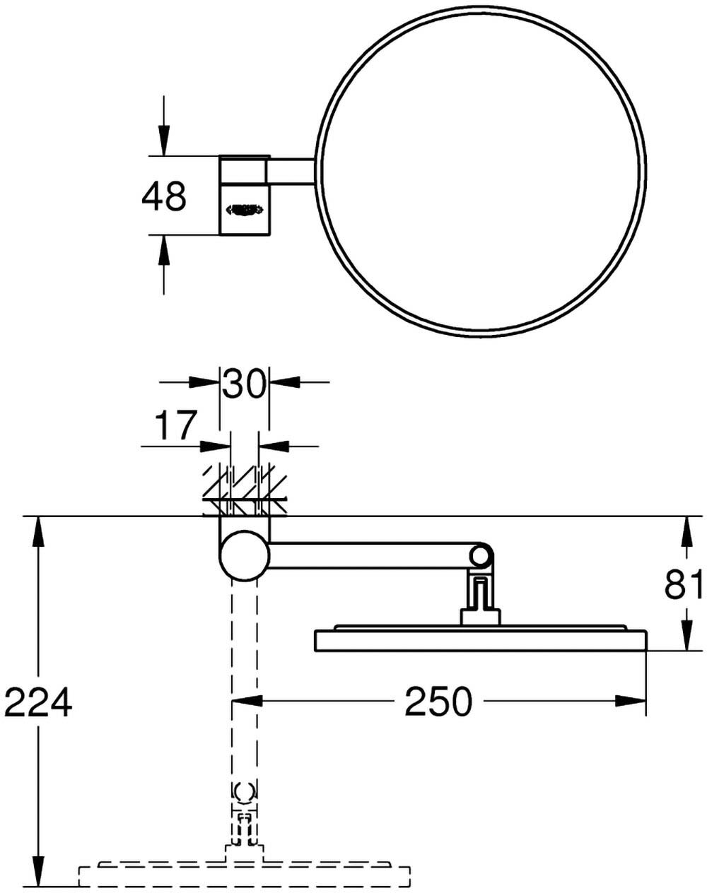 Grohe Selection Kosmetikspiegel