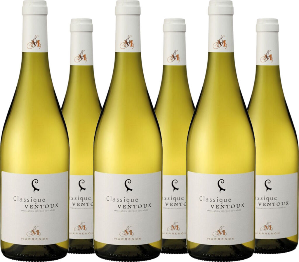 6er Vorteilspaket Classique Ventoux Blanc 2025 Marrenon