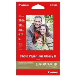 Canon Fotopapier »Glossy Plus II« 10x15 cm, 100 Blatt weiß