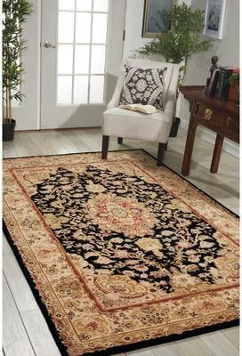 Nourison Hand-tufted Traditional Persian Wool Silk Area Rug