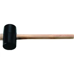 Gummihammer Kopf-D.74mm Kopf-L.127mm schwarz ES 90 Shore A flache Bahn TECWERK