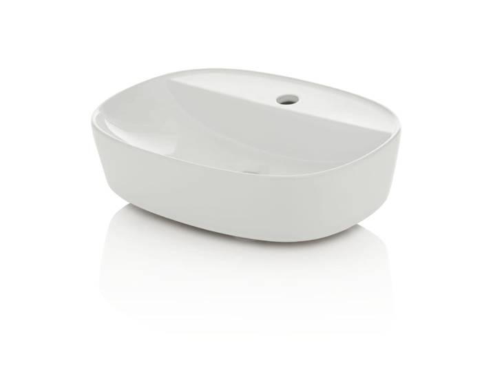 Lavabo à poser blanc en céramique