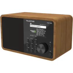 Telestar Top 200 (DAB+, FM, Internetradio, Bluetooth, WLAN), Radio, Braun