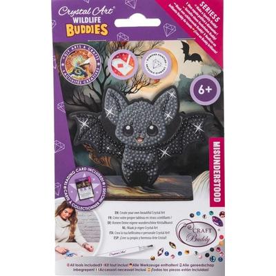 Craft Buddy CAFGR-31GEN051 - Crystal Art Wildlife Buddies, Misunderstood, Bat, Fledermaus, Serie 5, Diamond Painting