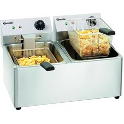 Bartscher Doppel Fritteuse SNACK IV, 8 Liter A162812E