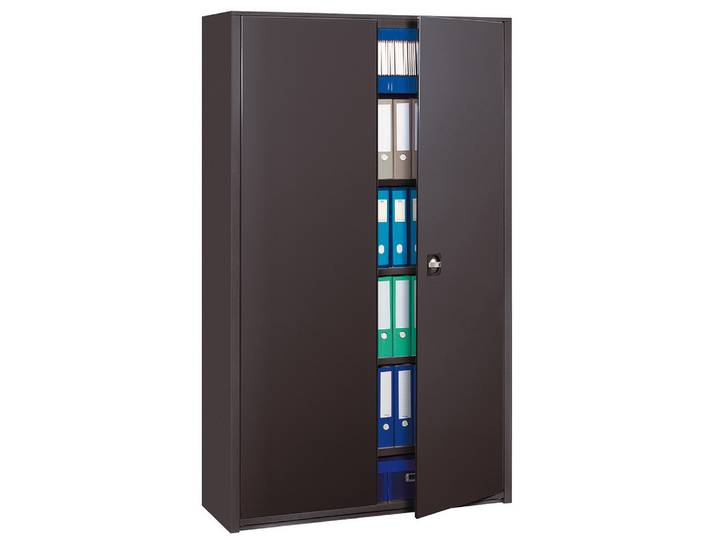 Armoire métal Classtout - A portes battantes - H. 198 x L. 90 cm - Corps Anthracite - Portes Anthracite