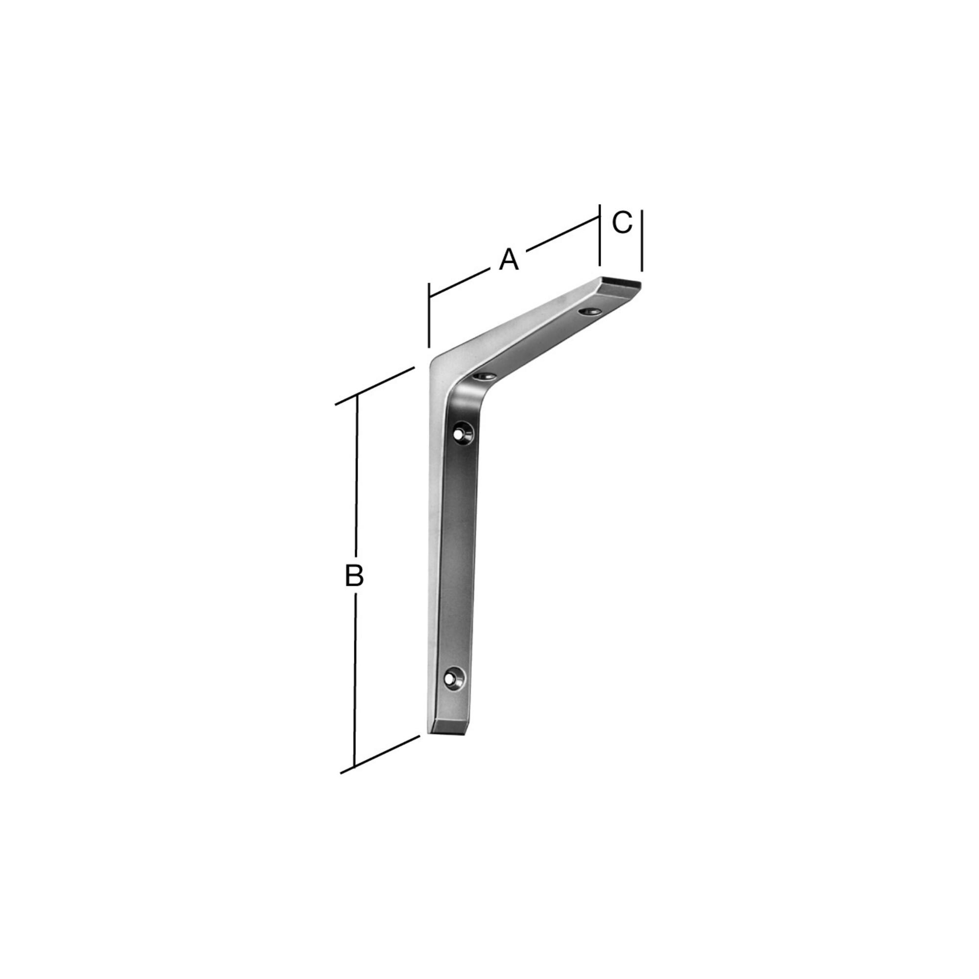 VORMANN Konsolstütze L300xT200mm Aluminiumdruckguss,weiß kunststoffbeschichtet (050155250W)