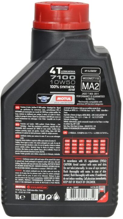 Motoröl MOTUL 104097 7100 10W50 1L
