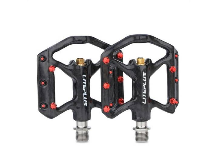 Fahrrad-Pedale Karbon Titan-Achse Ultraleicht 181 g, Schwarz, Metall, 8.6x1.5x9.1 cm, Freizeit & Co, Sport & Fitness, Fahrräder, Fahrradzubehör