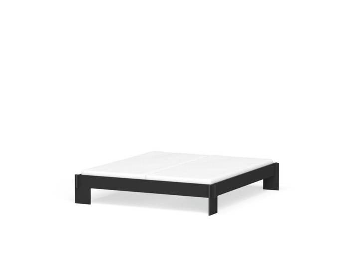 Nils Holger Moormann Bett Siebenschläfer schwarz, Designer Christoffer Martens, 192.6x36.5 cm